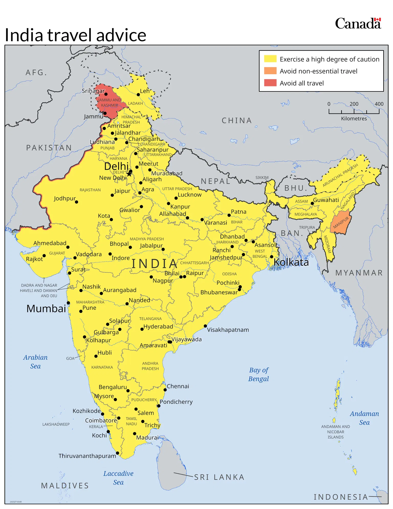 Canada Travel Advisory: Avoid Non-Essential Travel to Manipur Amid Ethnic Violence