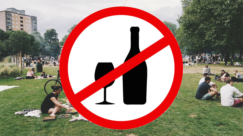 Avoid drinking in public