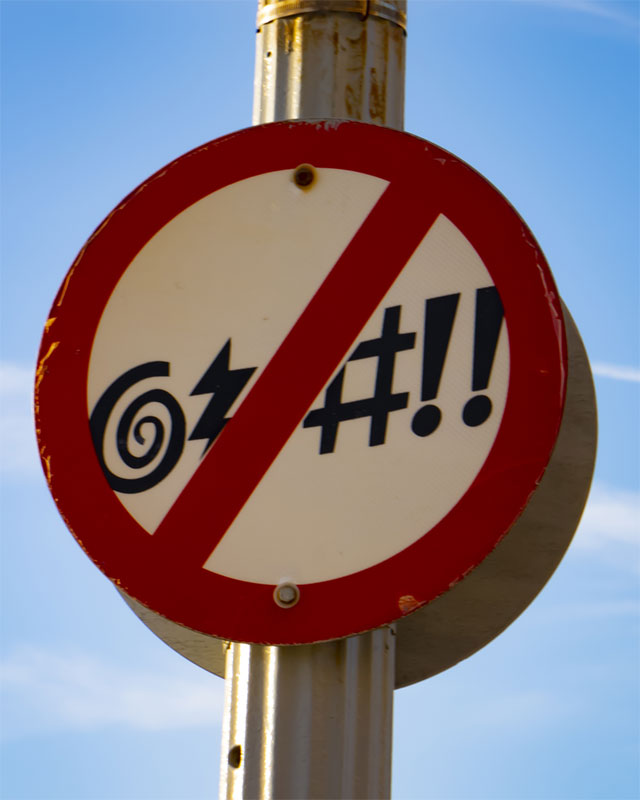 Avoid foul language