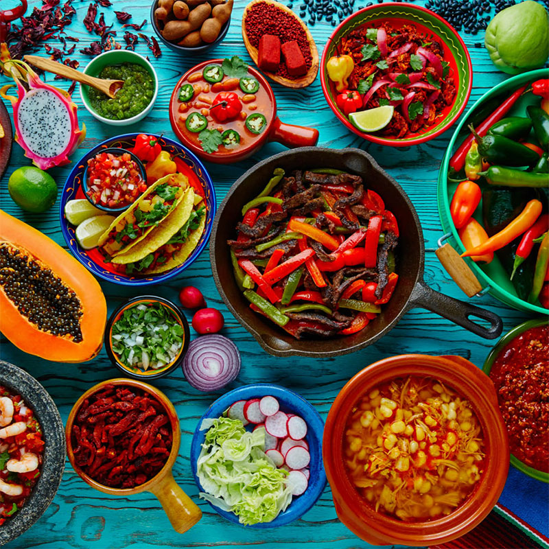 food is delicious and diverse