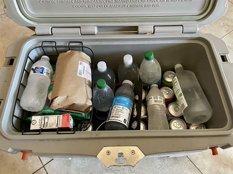 Freeze several bottles of water